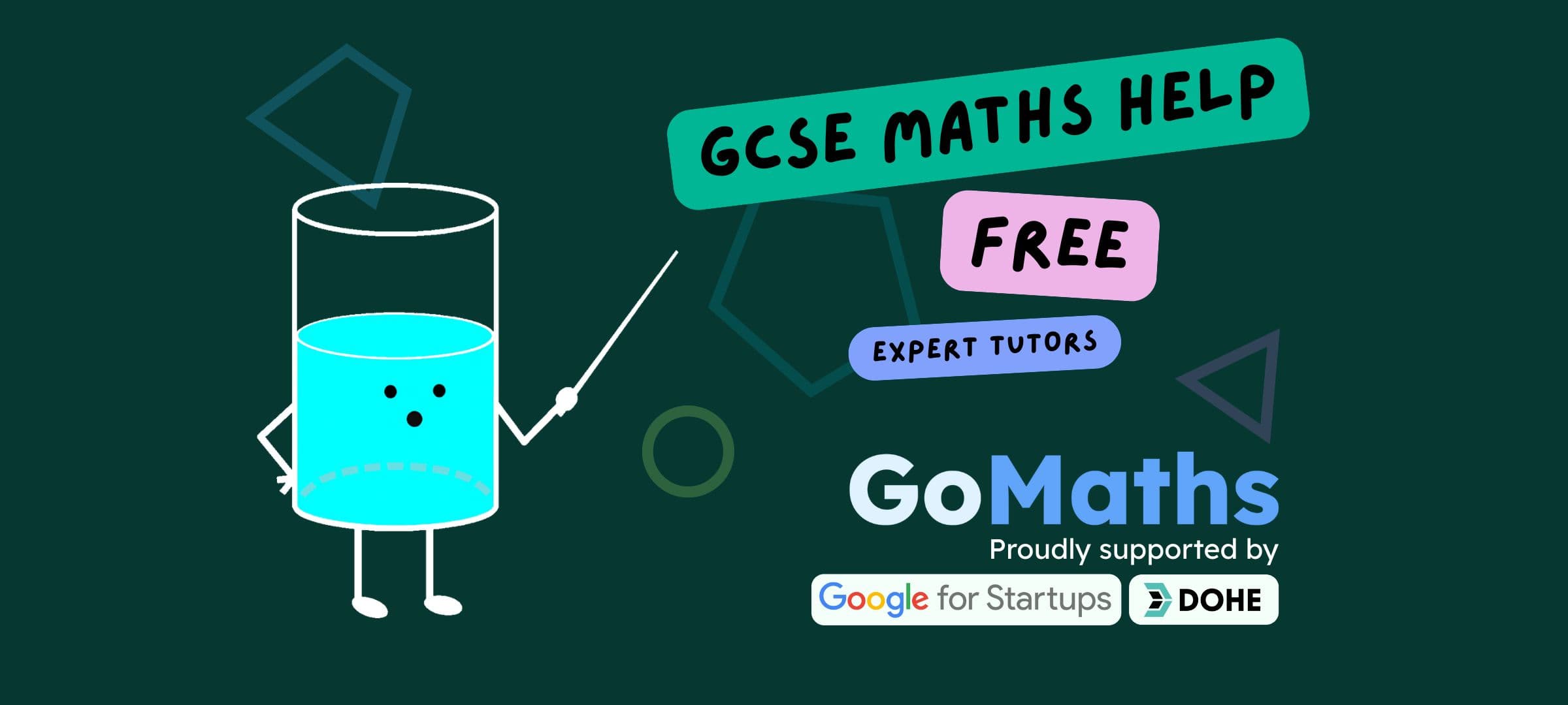 Image promoting free GCSE Maths help